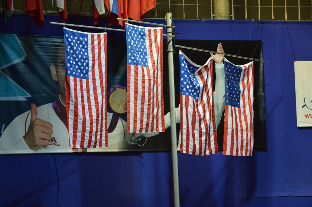 amerikai zászlók
