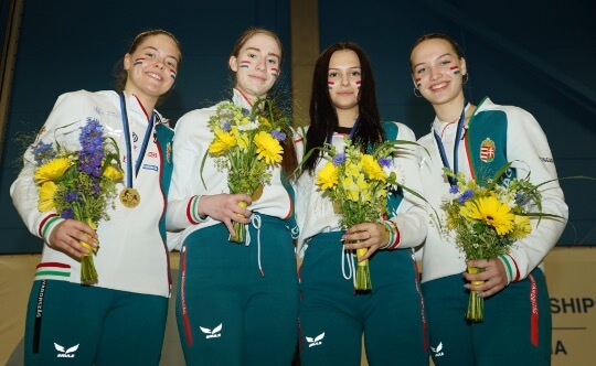Aranyérmes női kardcsapatunk az U23-as Eb-n!