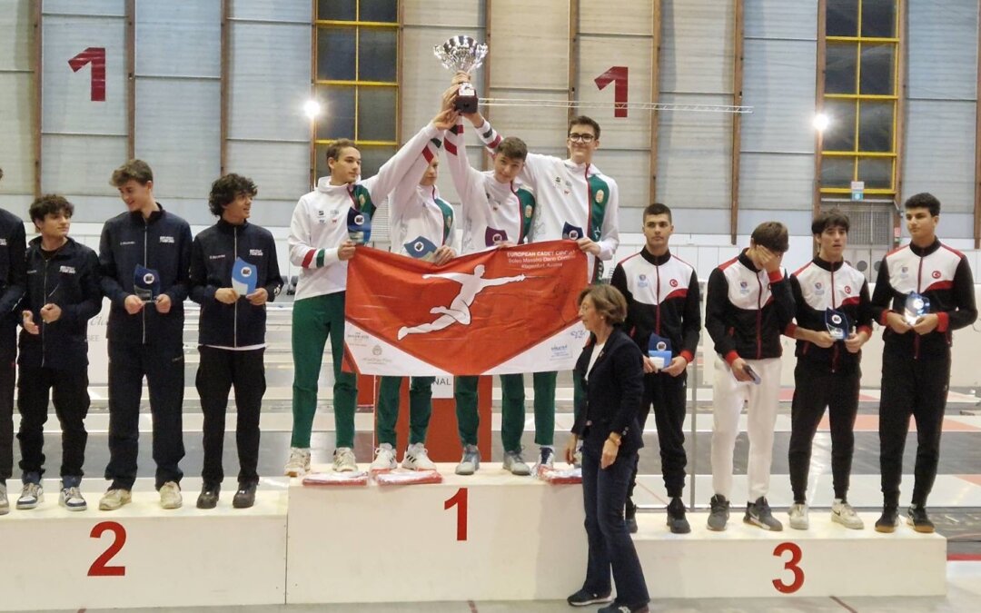 Aranyérmes a magyar kadet férfi párbajtőrcsapat
