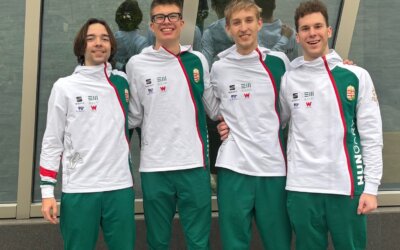Ötödik a junior férfi párbajtőrcsapat