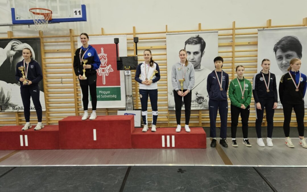 Berci és Jázmin a junior tőrbajnok