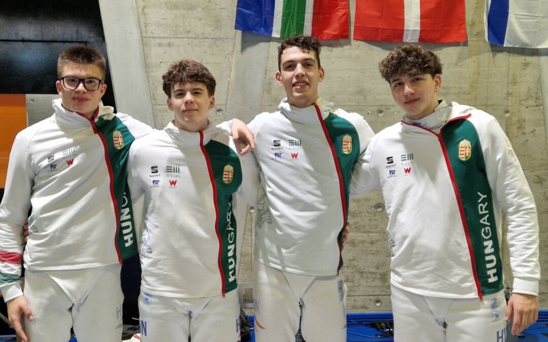Junior párbajtőrcsapatok: 5. és 7. hely