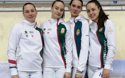 Ötödik a junior női tőrcsapat