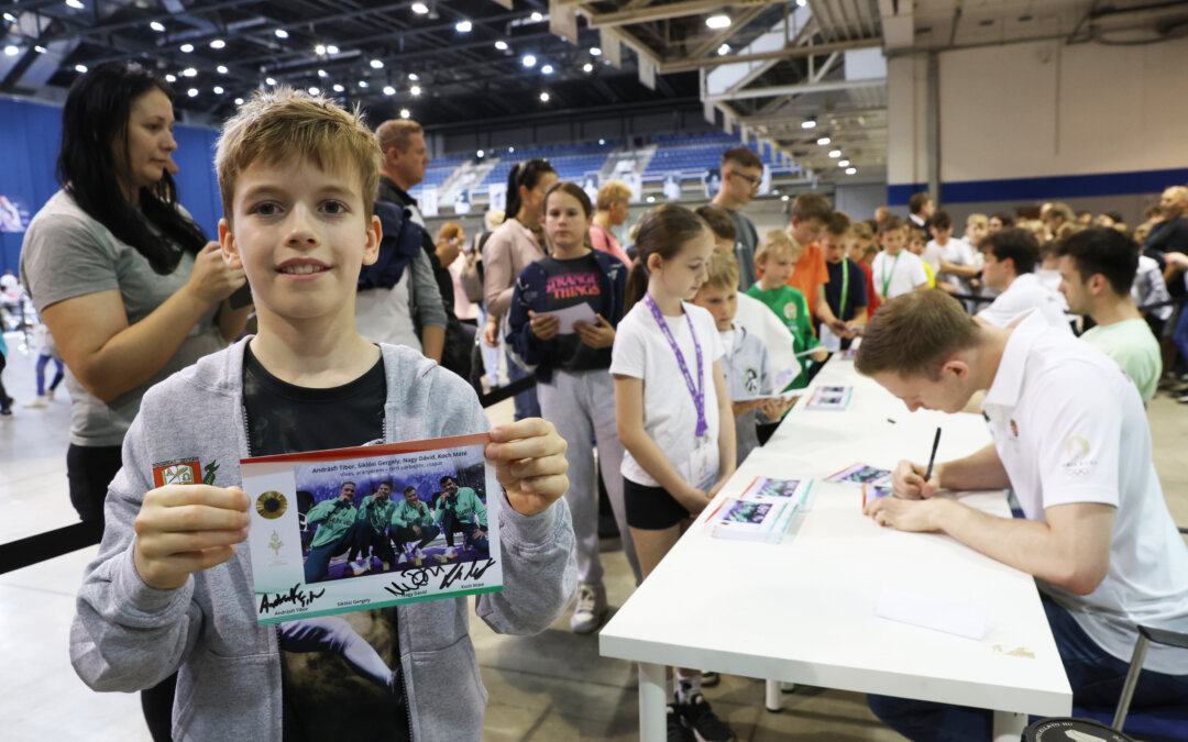 Diákolimpiai ováció olimpiai bajnokoknak