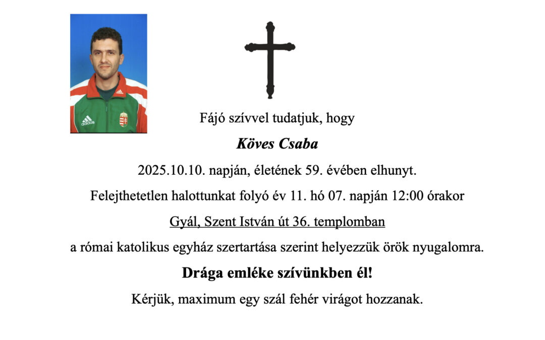 Köves Csaba Búcsúztatója