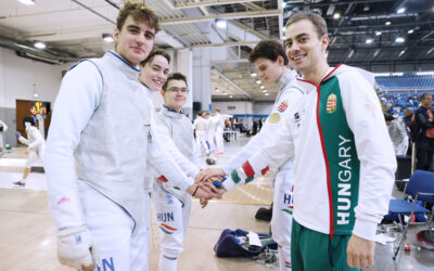 Férfi tőrcsapat 5. helyezés jutott a kadetoknak
