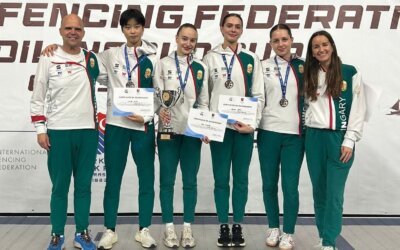 ezüstérmet szerzett a junior női tőrcsapat