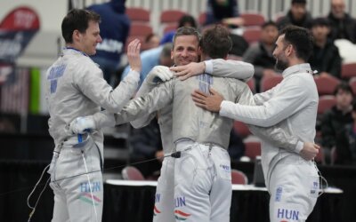 Ötödik helyezések kardcsapatban