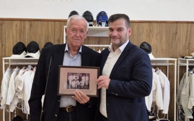 Szolnoki vívók köszöntése